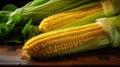 butter corn on cob Royalty Free Stock Photo