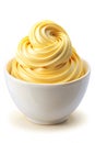 Butter curl 3d realistic vector illustration Royalty Free Stock Photo