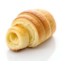 Butter Curl Roll Isolated on White Background Royalty Free Stock Photo