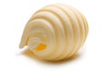 Butter curl or roll, paths Royalty Free Stock Photo