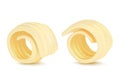 Butter curl or swirls 3d vector illustration Royalty Free Stock Photo