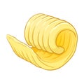 Butter Curl Vector illustration Royalty Free Stock Photo