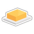 Butter delicious isolated icon