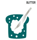 Butter editable icon simple element