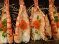 Butter and Garlic Prawns With green onion and