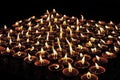 Butter lamps with flames