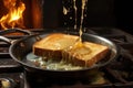 butter melting on freshly toasted bread