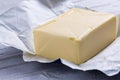 Butter in open packaging Royalty Free Stock Photo