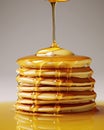 Butter pancakes plate delicious stack meal homemade food morning background breakfast syrup sweet