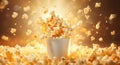 Butter Popcorn Deluge Royalty Free Stock Photo