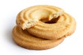 Butter ring biscuit. Royalty Free Stock Photo