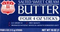 Butter ingredients label salted sweet cream usda food dairy