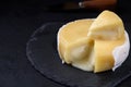 Butter soft creamy sheep cheese from Seia region Portugal