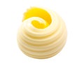 Butter spread curl roll, path Royalty Free Stock Photo