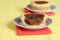 Butter tart on a plate Royalty Free Stock Photo