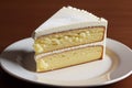 Buttercake with cream on it Royalty Free Stock Photo