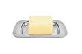 Butterdish with butter Royalty Free Stock Photo