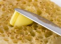 Buttered Crumpet Royalty Free Stock Photo