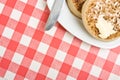 Buttered Crumpet Royalty Free Stock Photo