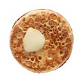 Buttered crumpet, Royalty Free Stock Photo