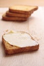 Buttered melba toast