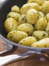 Buttered New Potatoes with Parsley Royalty Free Stock Photo