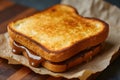 Buttered toast with Marmite, ready for breakfast Royalty Free Stock Photo