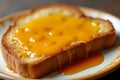 Buttered toast with Marmite, ready for breakfast Royalty Free Stock Photo