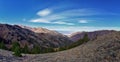 Butterfield Peak views of Oquirrh range toward Provo, Tooele, Utah Lake and Salt Lake County by Rio Tinto Bingham Copper Mine, in