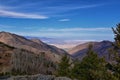 Butterfield Peak views of Oquirrh range toward Provo, Tooele, Utah Lake and Salt Lake County by Rio Tinto Bingham Copper Mine, in