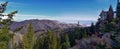 Butterfield Peak views of Oquirrh range toward Provo, Tooele, Utah Lake and Salt Lake County by Rio Tinto Bingham Copper Mine, in