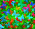 Butterflies Abstract Background Royalty Free Stock Photo