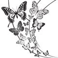 Butterflies design Royalty Free Stock Photo