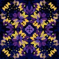 Butterflies. Seamless kaleidoscopic pattern