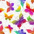 Butterflies, Seamless Pattern