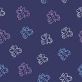 Butterflies seamless pattern on a purple background Royalty Free Stock Photo