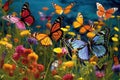 Butterflies' SoirÃ©e: A Dance Amongst the Wildflowers