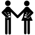 Butterflies in the stomach icon