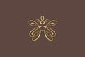 Logo Monarch Butterfly Elegant Beauty