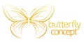Butterfly abstract concept Royalty Free Stock Photo