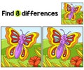 Butterfly Animal Find The Differences