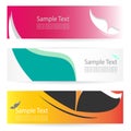 butterfly banners Royalty Free Stock Photo