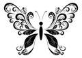 Butterfly Black Pictogram