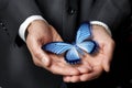 Butterfly Business Ethics Hands Philanthropy Royalty Free Stock Photo