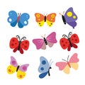 Butterfly character vector design