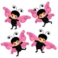 Butterfly costume cartoon