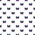 Butterfly demophoon pattern seamless Royalty Free Stock Photo