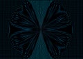 Butterfly design graphic illustration futurist