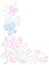 Butterfly doodle design