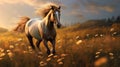 Lively Movement Horse Wallpaper In Tonalism Style - Hd Desktop Background